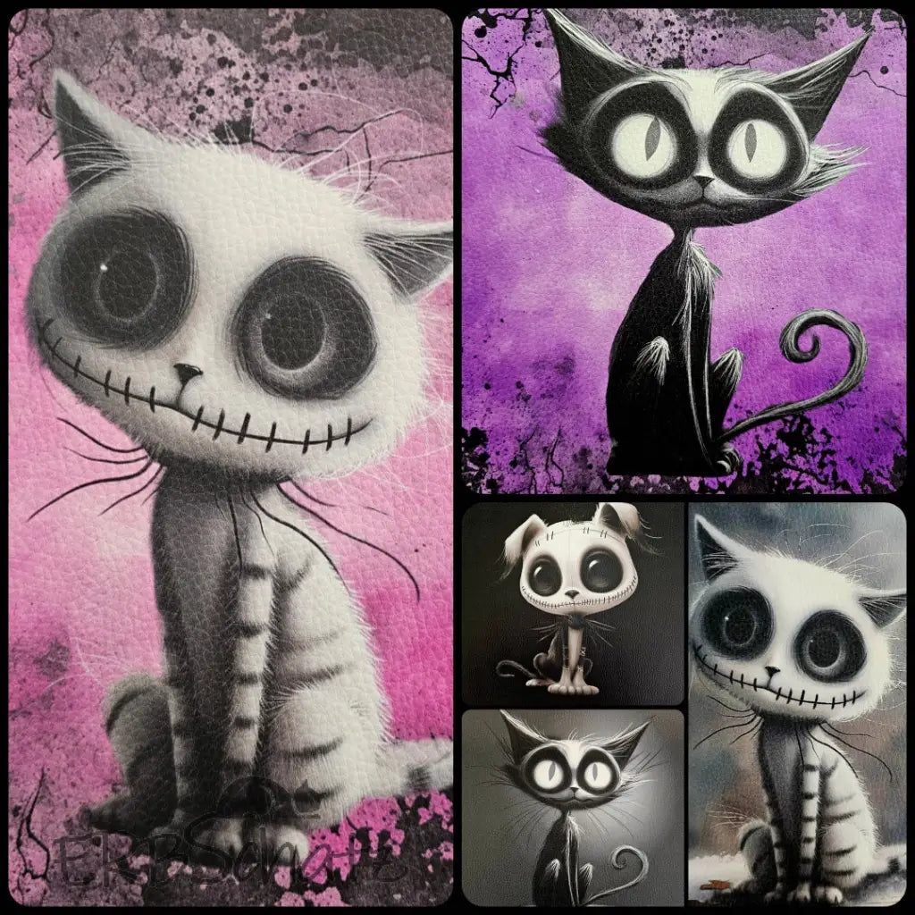 Kunstleder Panel Freaky Cat&Dog Collection 25x 25cm - P25