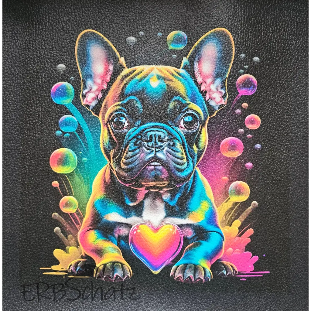 Kunstleder Panel Frenchie Collection 30x 30cm - Frenchie