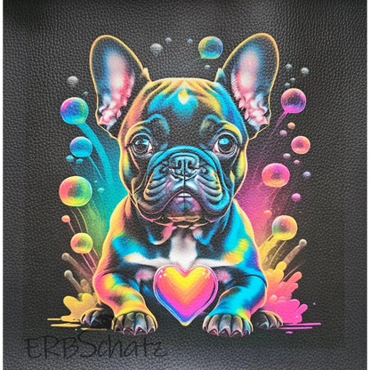 Kunstleder Panel Frenchie Collection 30x 30cm - Frenchie