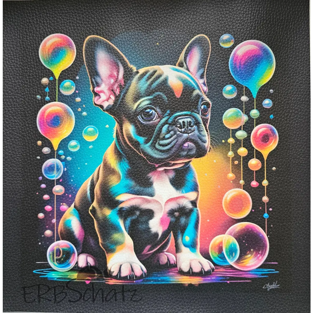 Kunstleder Panel Frenchie Collection 30x 30cm - Frenchie