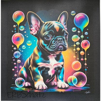 Kunstleder Panel Frenchie Collection 30x 30cm - Frenchie