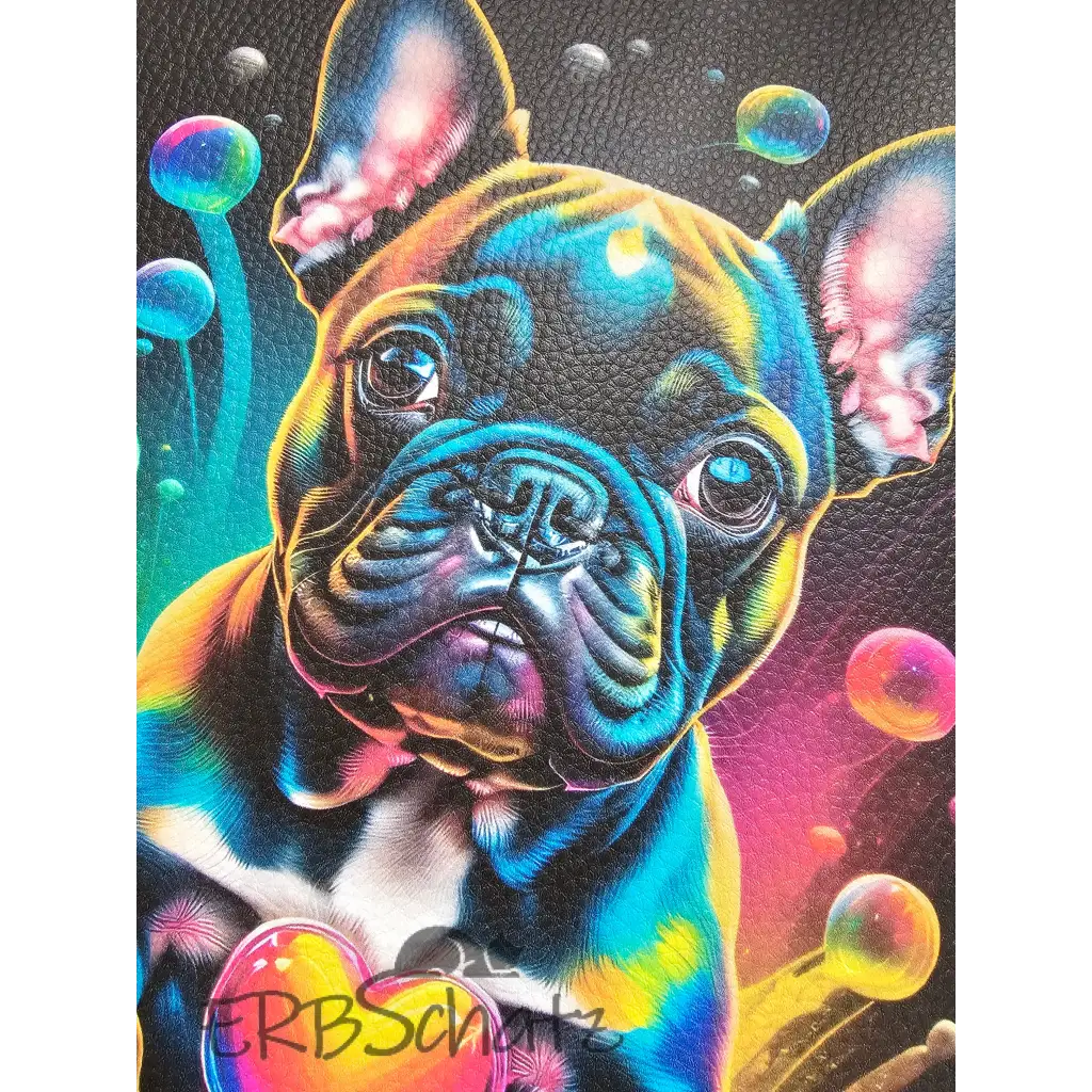 Kunstleder Panel Frenchie Collection 30x 30cm - P30