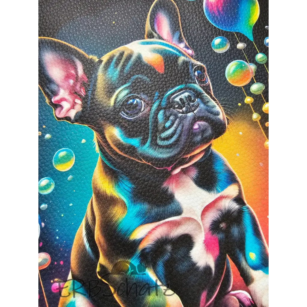 Kunstleder Panel Frenchie Collection 30x 30cm - P30