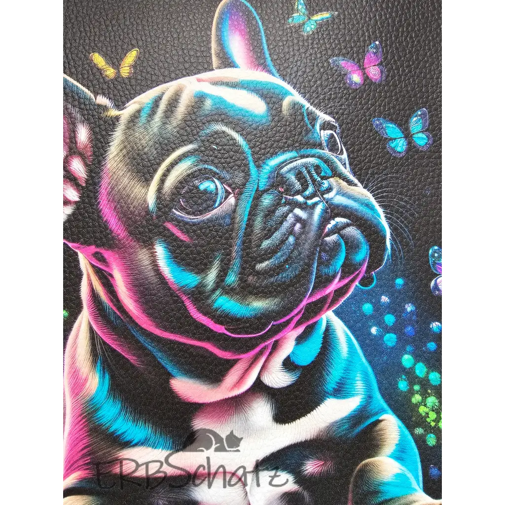 Kunstleder Panel Frenchie Collection 30x 30cm - P30