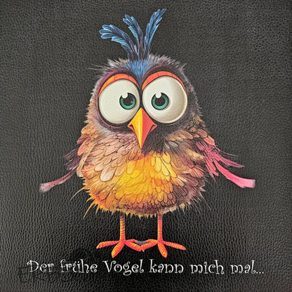 Kunstleder Panel Früher Vogel 30x 30cm - P30