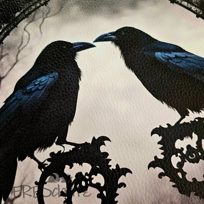 Kunstleder Panel Goth Raven Collection 30x 30cm - P30