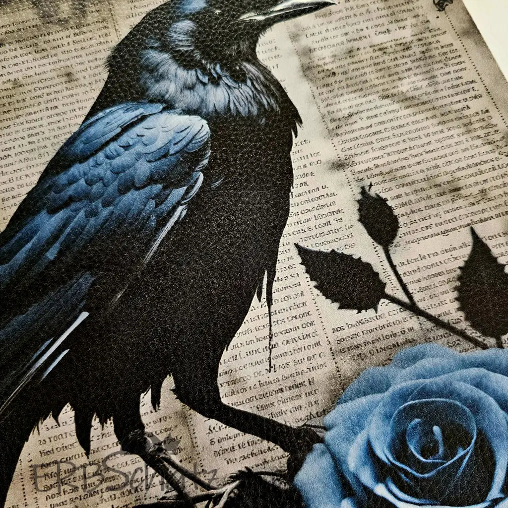 Kunstleder Panel Goth Raven Collection 30x 30cm - P30