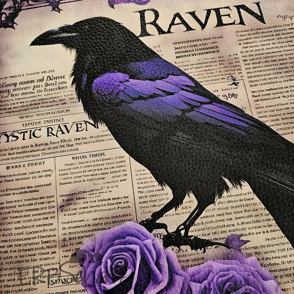 Kunstleder Panel Goth Raven Collection 30x 30cm - P30