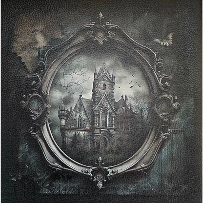 Kunstleder Panel Gothic Mansions (Auswahl) 30x 30cm