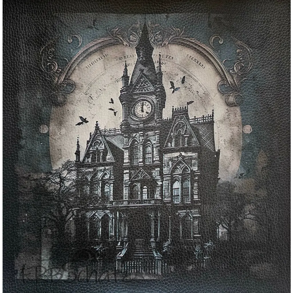Kunstleder Panel Gothic Mansions (Auswahl) 30x 30cm