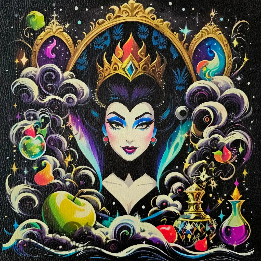 Kunstleder Panel Green evil Queen 30x 30cm - evil Queen