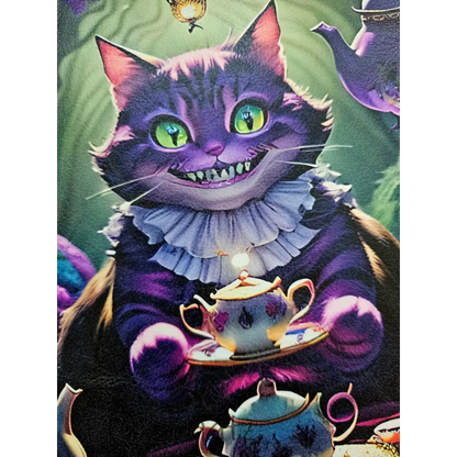 Kunstleder Panel GrinCat TeaParty 25 x 25cm