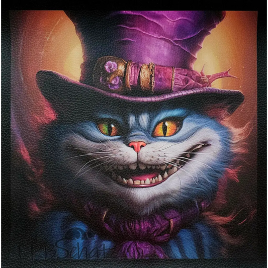 Kunstleder Panel Hatter Cat 25x 25cm - Hatter Cat 25 - P25