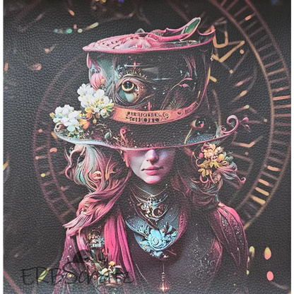 Kunstleder Panel Hatter Collection 25x 25cm - Steampunk