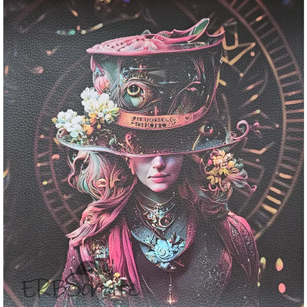 Kunstleder Panel Hatter Collection 30x 30cm - Steampunk