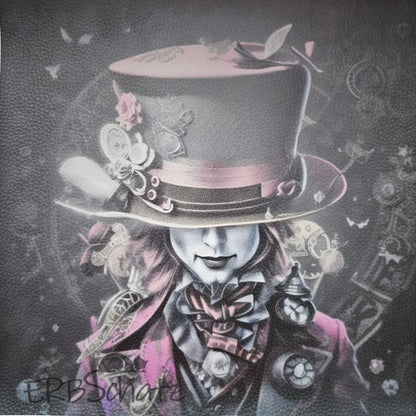 Kunstleder Panel Hatter Collection 30x 30cm - Steampunk