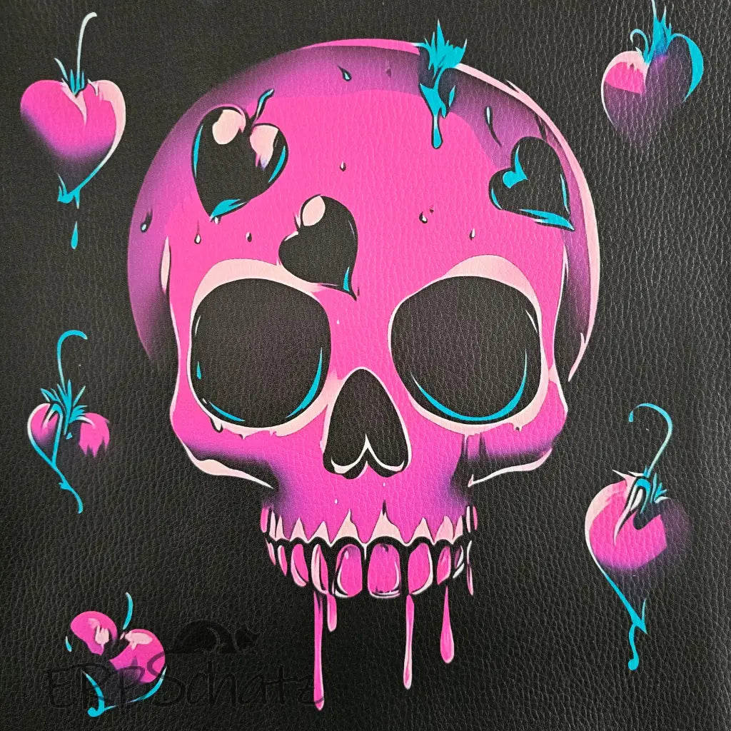 Kunstleder Panel Juicy Skull 25 x 25cm - Juicy Skull 25