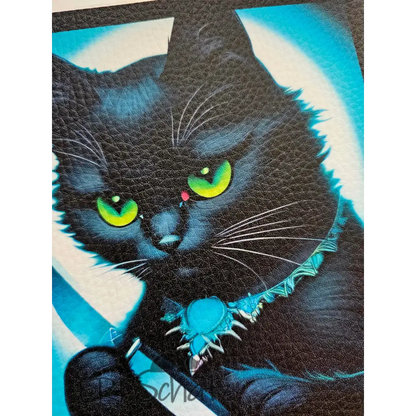 Kunstleder Panel Killer Cat 15x 15cm - Killer Cat 15 - P15