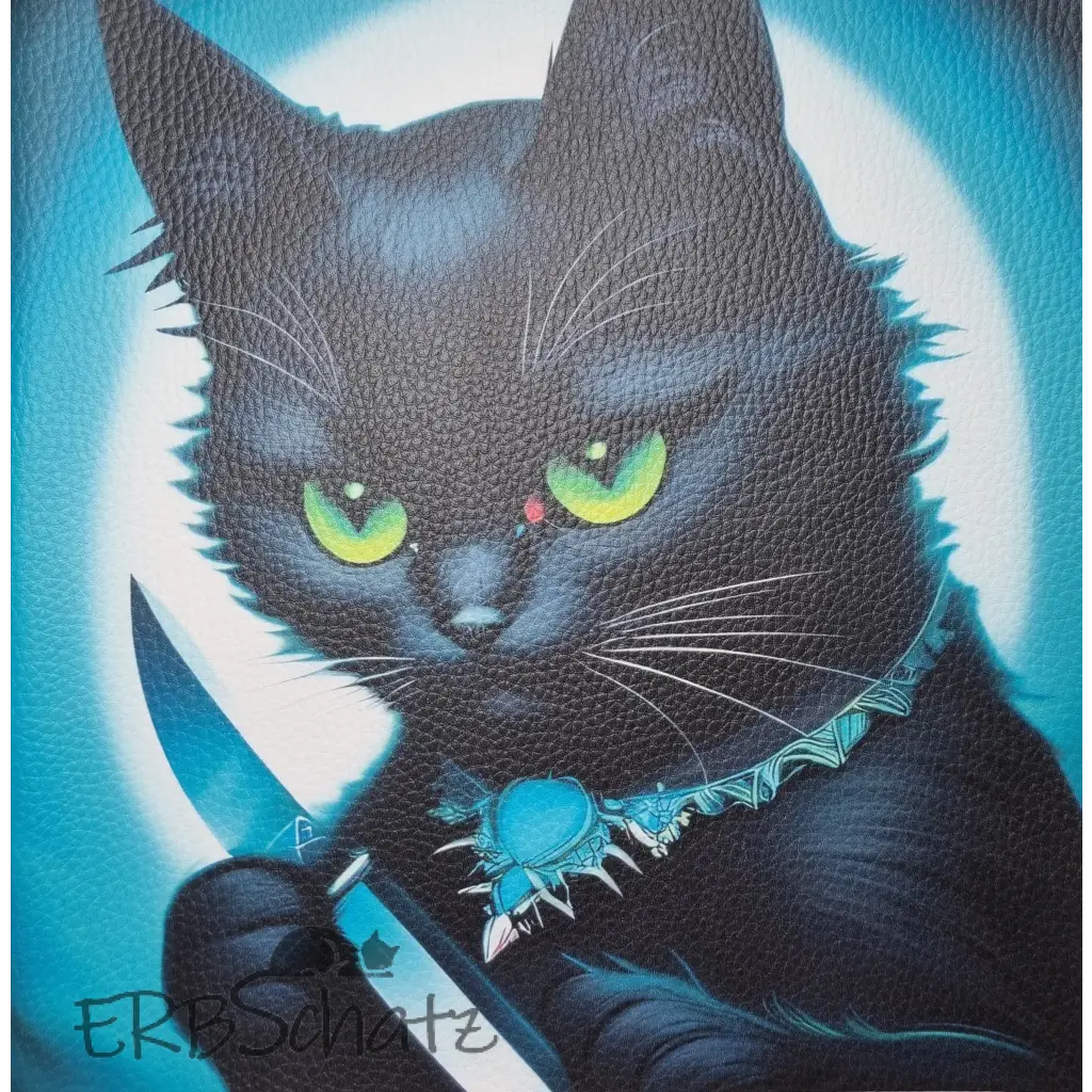 Kunstleder Panel Killer Cat 25x 25cm - Killer Cat - P25