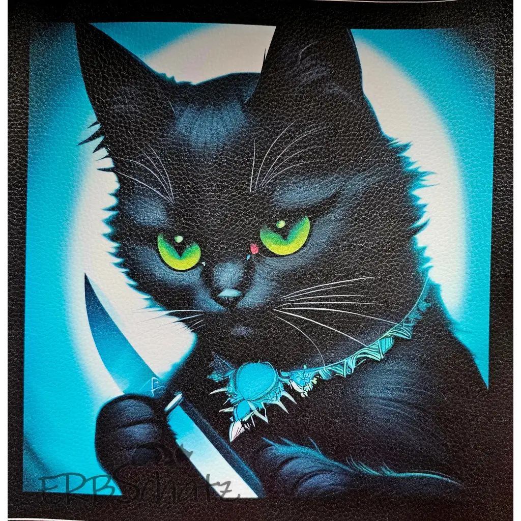 Kunstleder Panel Killer Cat 30x 30cm - Killer Cat 30 - P30