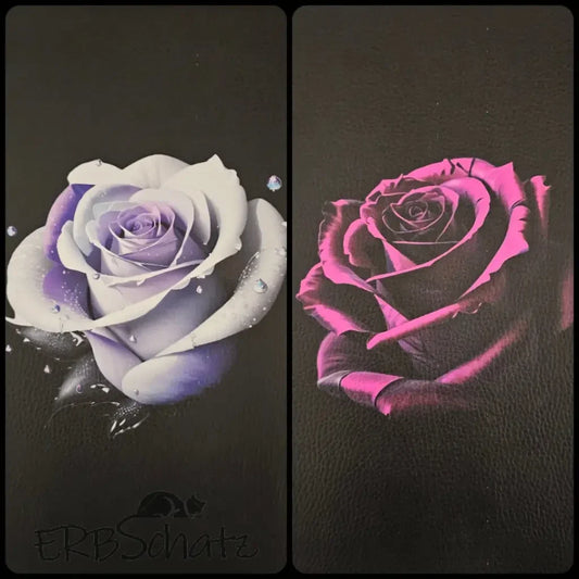 Kunstleder Panel Lavender/Pink Rose (Auswahl) 30x 30cm - P30