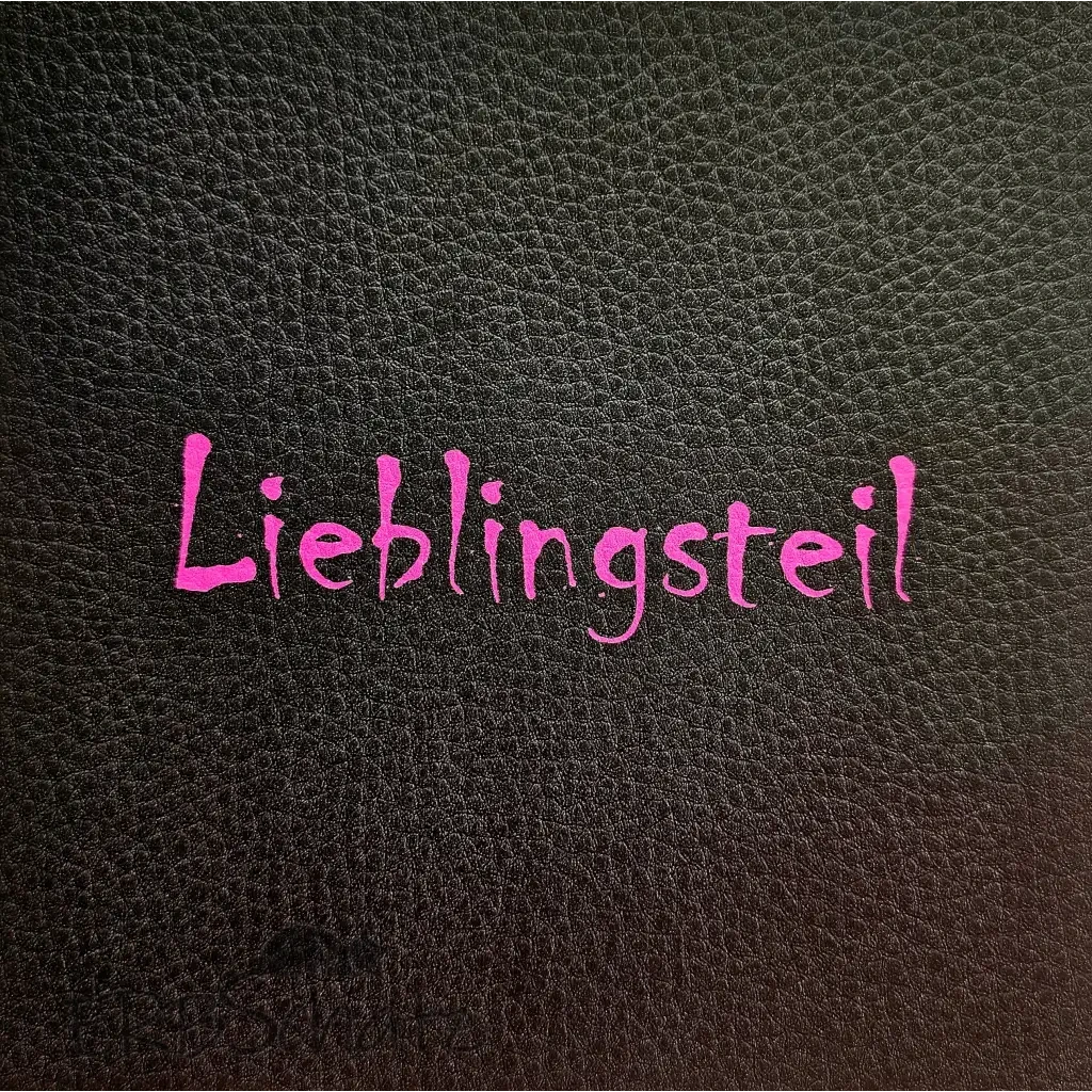 Kunstleder Panel Lieblingsteil 15x 15cm - Lieblingsteil