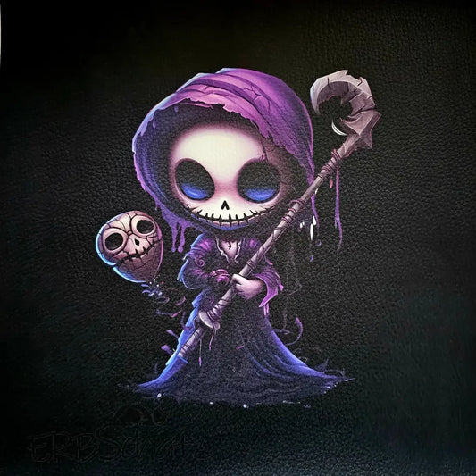 Kunstleder Panel Purple Death 25x 25cm - Purple Death 25