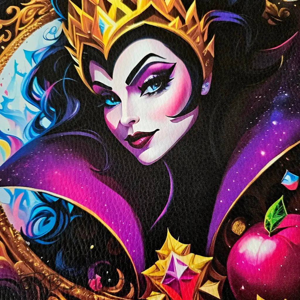 Kunstleder Panel Purple evil Queen 30x 30cm - evil Queen