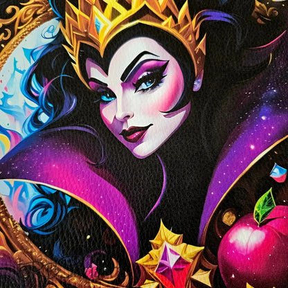 Kunstleder Panel Purple evil Queen 30x 30cm - evil Queen