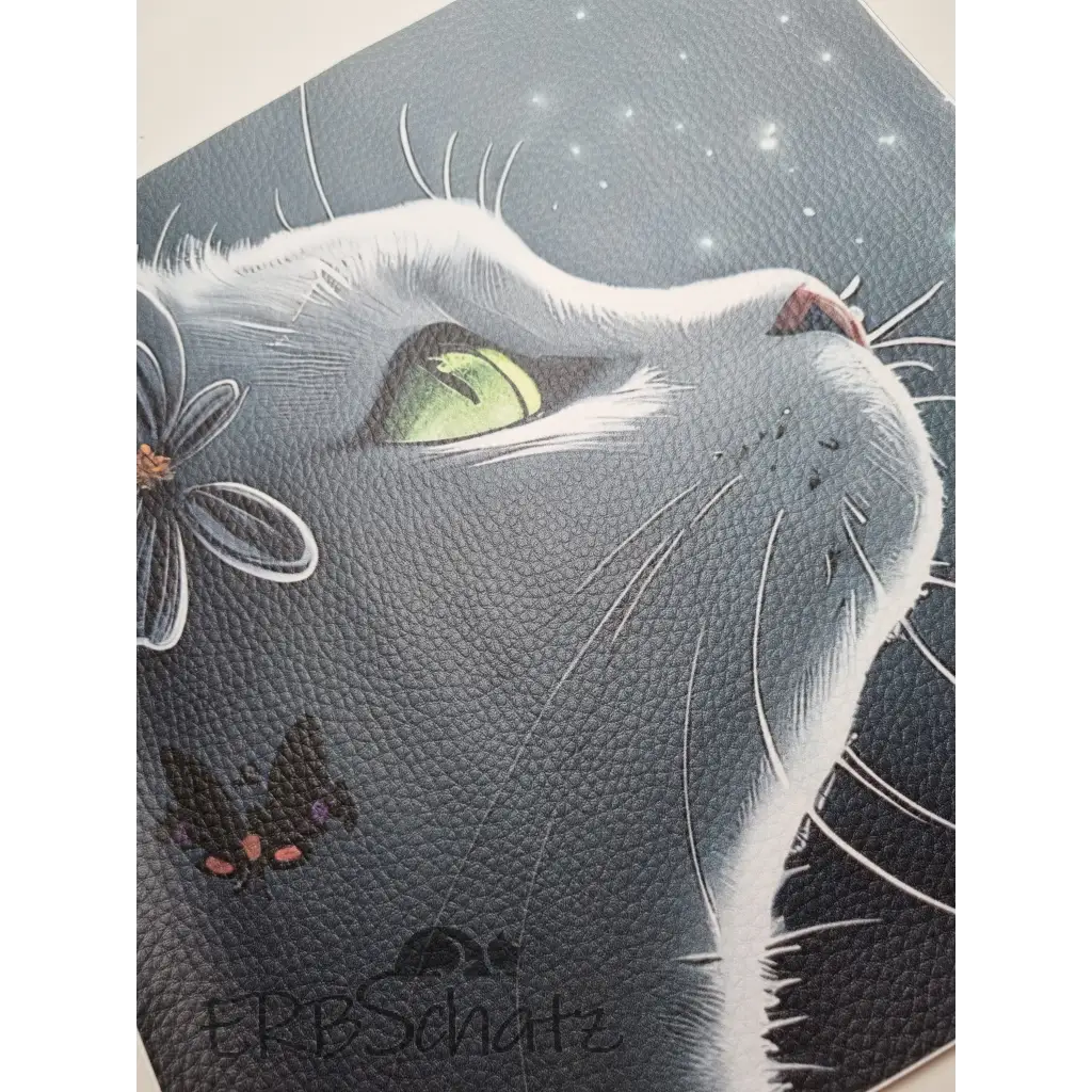 Kunstleder Panel Sky Cat 25x 25cm - Sky and Cat - P25