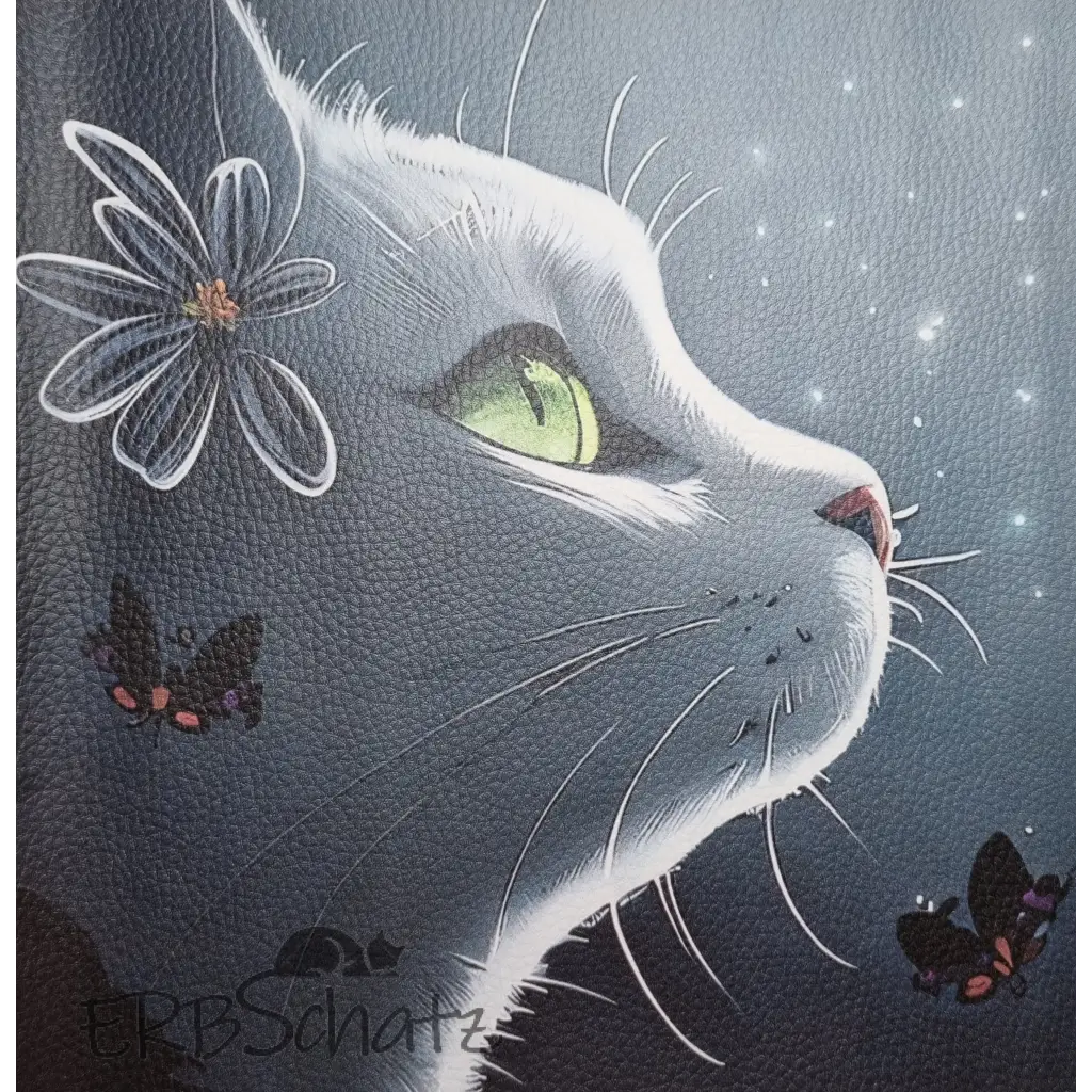 Kunstleder Panel Sky Cat 25x 25cm - Sky and Cat - P25