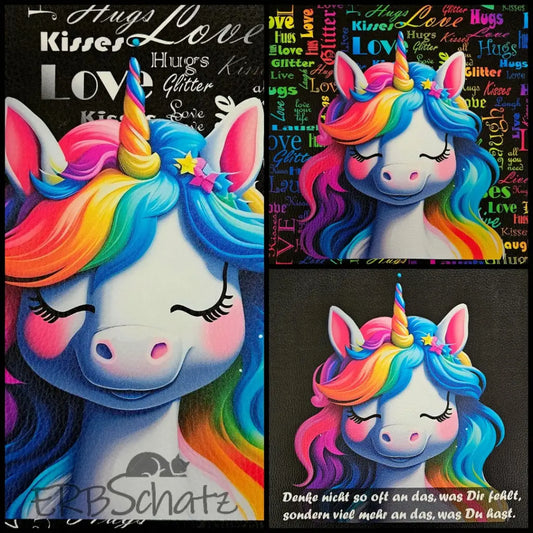 Kunstleder Panel Unicorn Collection 30x 30cm - P30