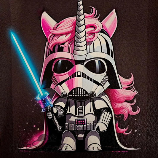 Kunstleder Panel Unicorn Trooper 25x 25cm - Unicorn Trooper