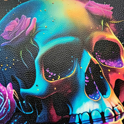 Kunstleder Panel Vibrant Big Skull 30x 30cm - P30