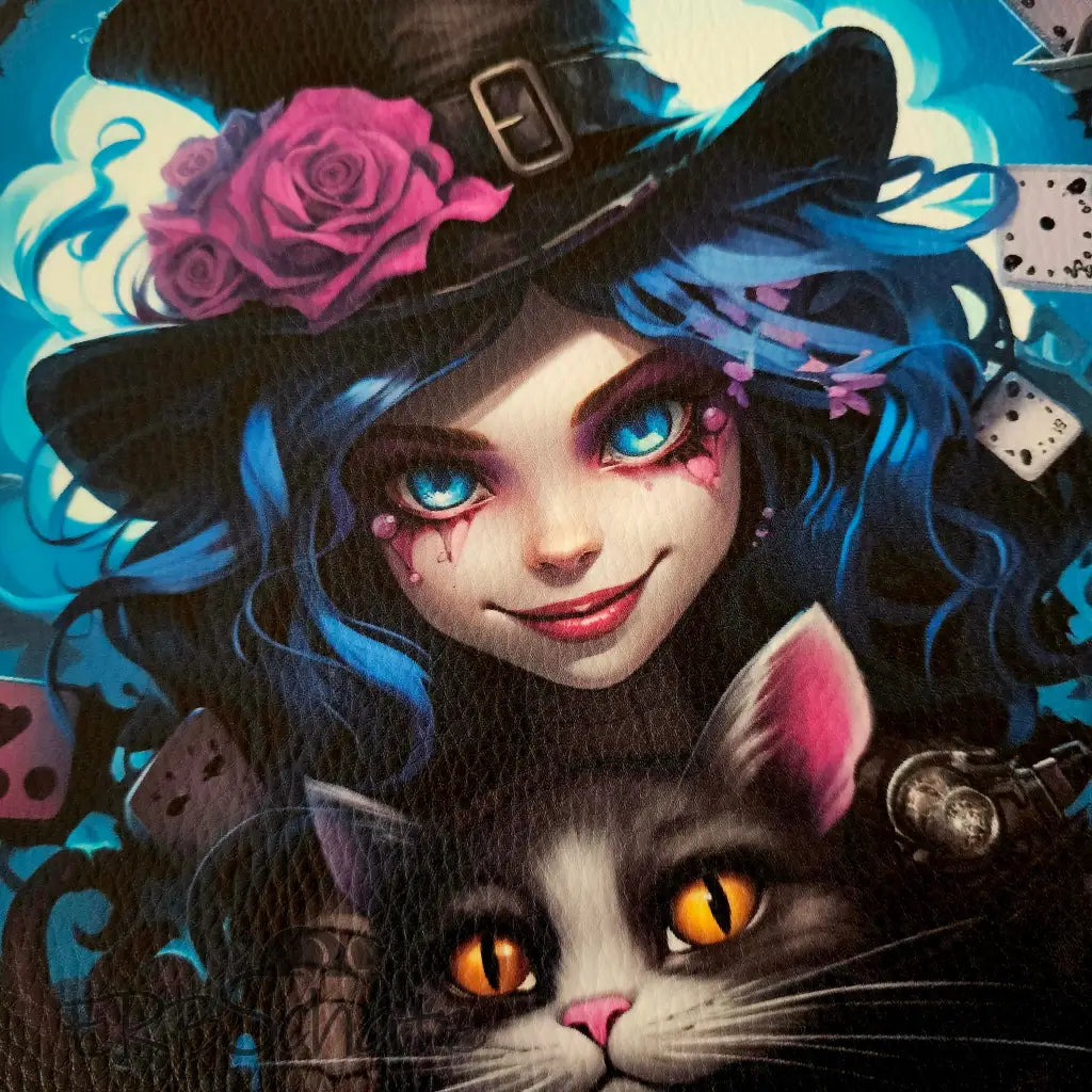 Kunstleder Panel Weird Alice 30x 30cm - Weird Alice - P30