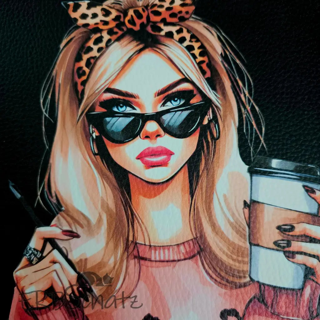 Kunstleder Panele Coffee Girls Collection 25x 25cm - Blonde