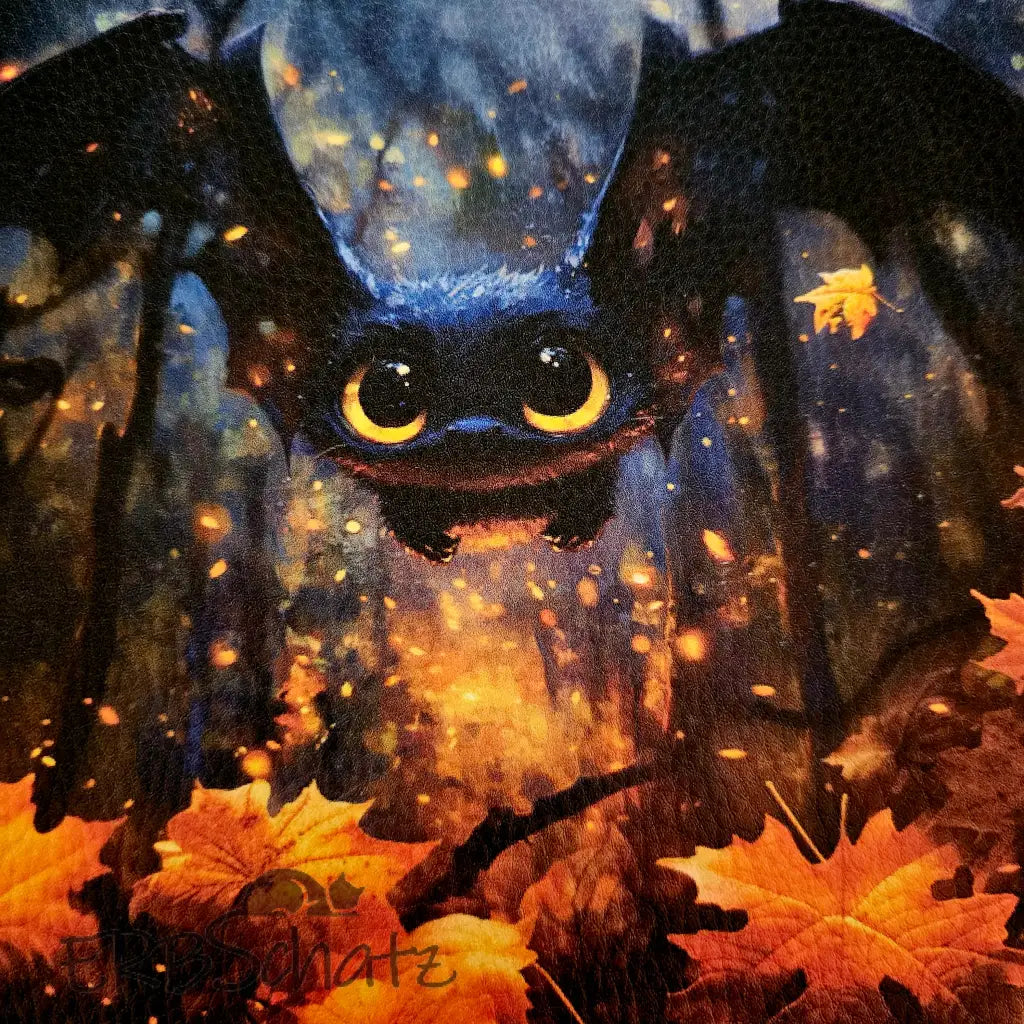 Kunstleder Panele Cute Bat Collection 25x 25cm - Autumn Bat