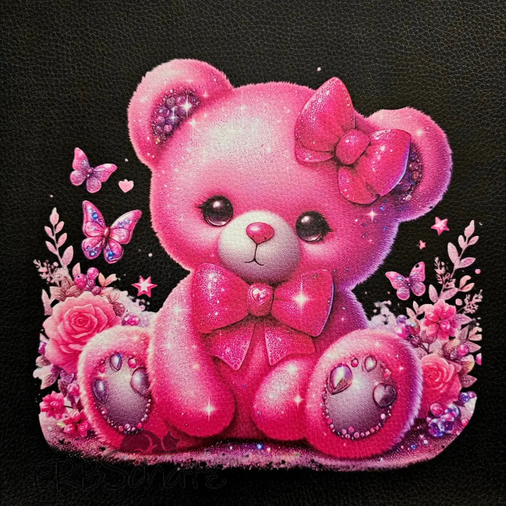 Kunstleder Panele Cute Bears Collection 25x 25cm - Pinky