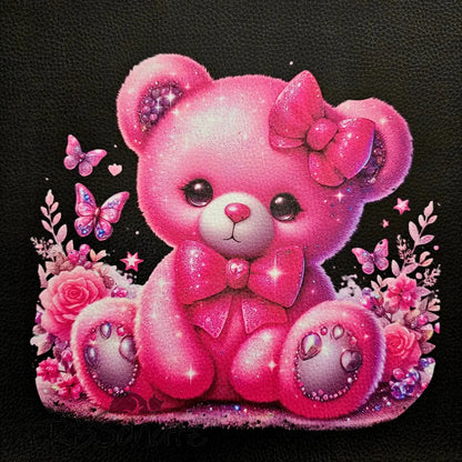 Kunstleder Panele Cute Bears Collection 25x 25cm - Pinky