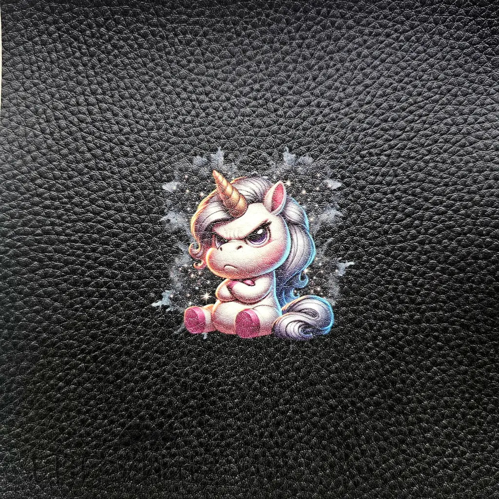 Kunstleder Panele Designauswahl 15x 15cm - Glitter Unicorn