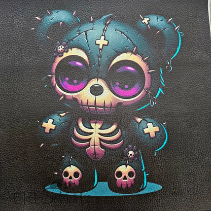 Kunstleder Panele Goth Bears Collection 30x 30cm - Goth