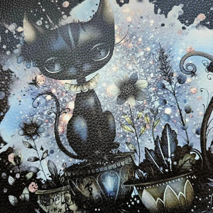 Kunstleder Panele GothCatGirl Collection 25x 25cm - P25