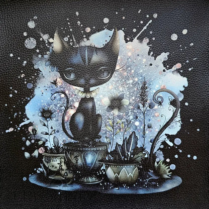 Kunstleder Panele GothCatGirl Collection 30x 30cm - Cat 30