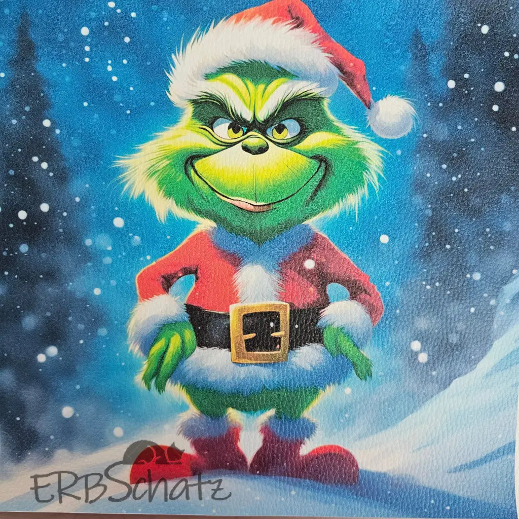 Kunstleder Panele Grinchmas Collection 25x 25cm - P25