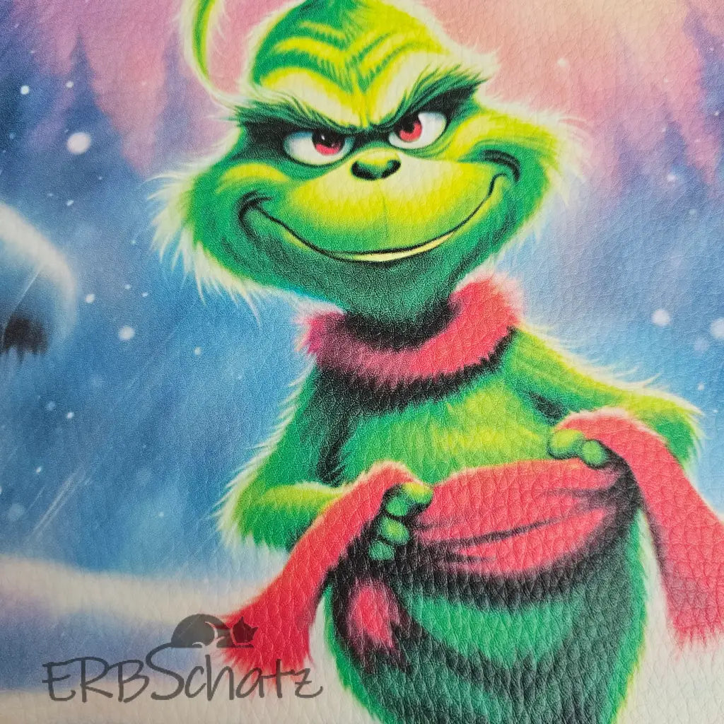 Kunstleder Panele Grinchmas Collection 25x 25cm - P25