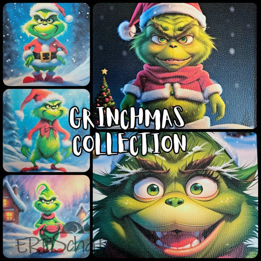 Kunstleder Panele Grinchmas Collection 25x 25cm - P25