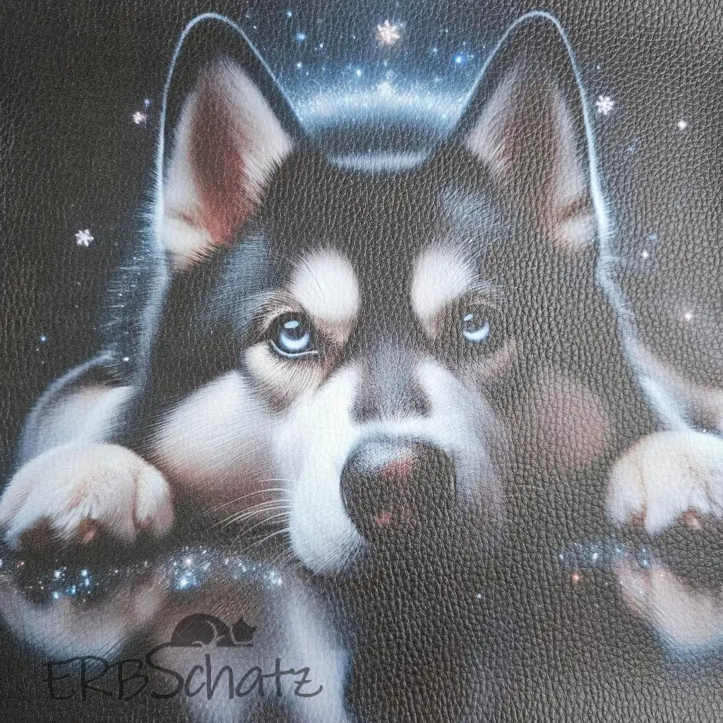 Kunstleder Panele Luxury Dog Collection 25 x 25 cm - Husky