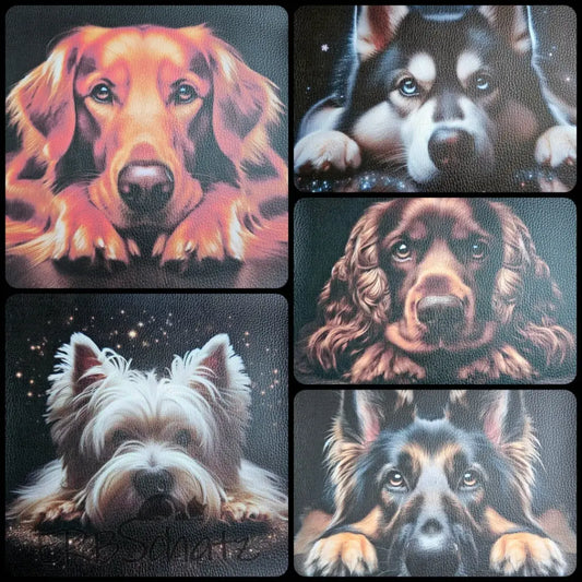 Kunstleder Panele Luxury Dog Collection 25 x 25 cm - P25