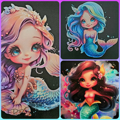 Kunstleder Panele Mermaid Collection 25x 25cm - P25