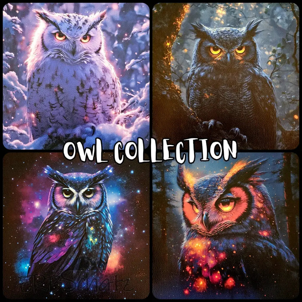 Kunstleder Panele Owl Collection 25x 25cm - P25